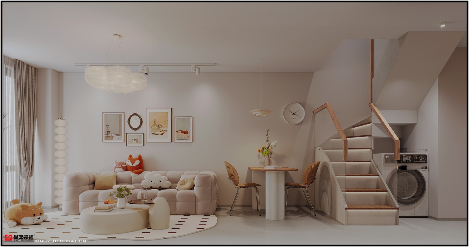 龍光玖瓏薹42平現(xiàn)代簡(jiǎn)約餐廳裝修效果