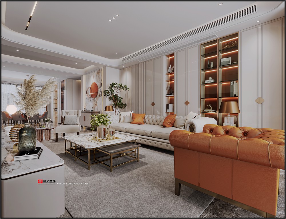 美泉1612現代輕奢230平餐廳裝修效果圖