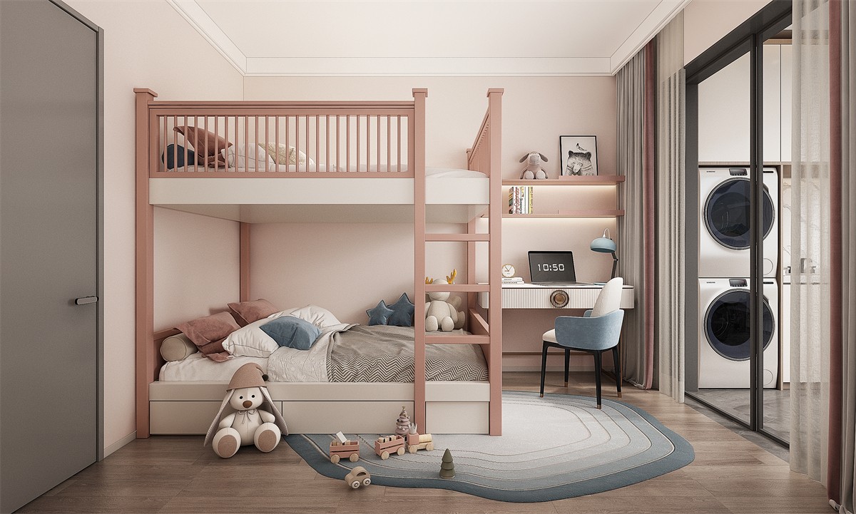 五象瀾庭府128平現(xiàn)代簡(jiǎn)約小孩房裝修效果圖