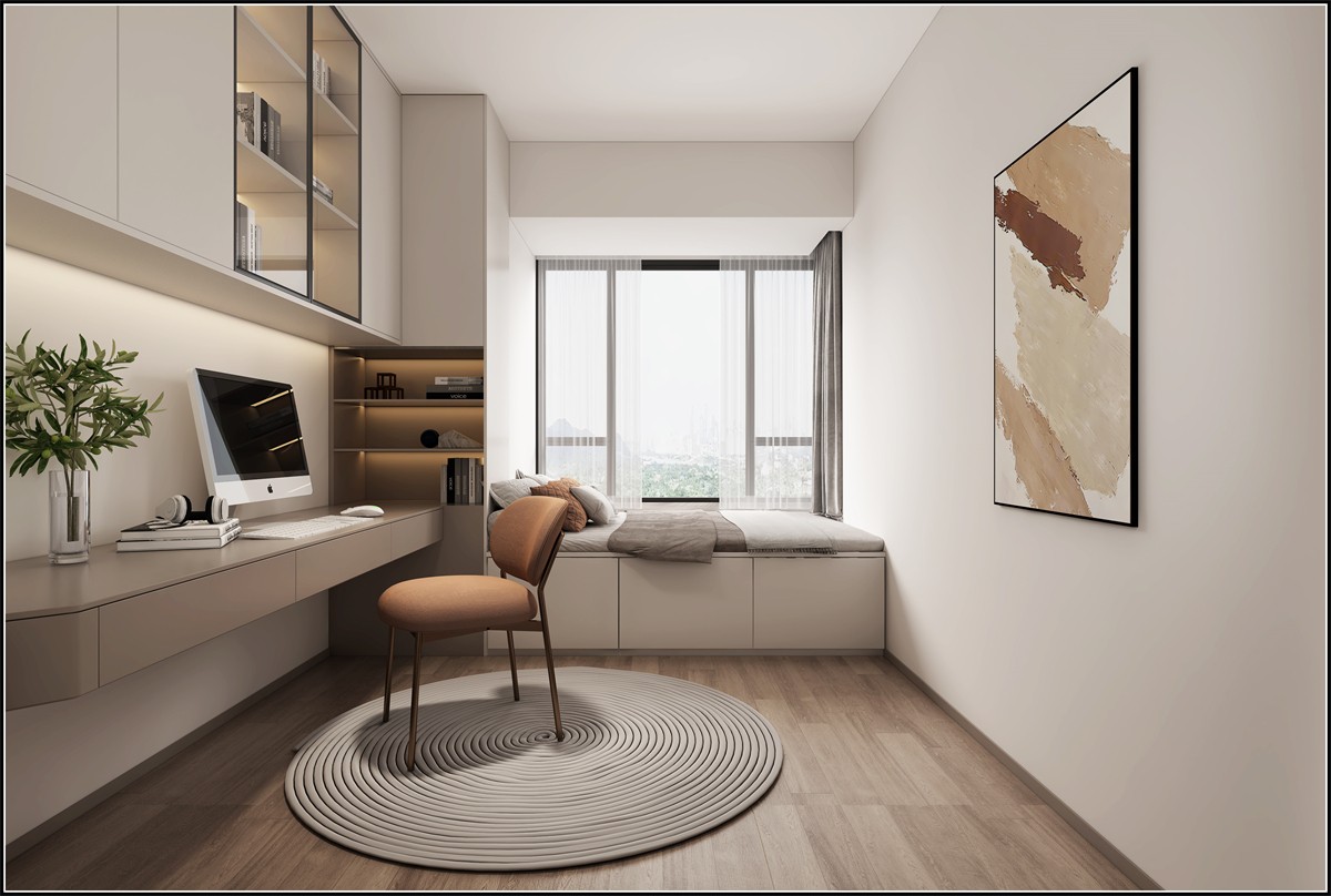 五象瀾庭府128平現(xiàn)代簡(jiǎn)約小孩房裝修效果圖