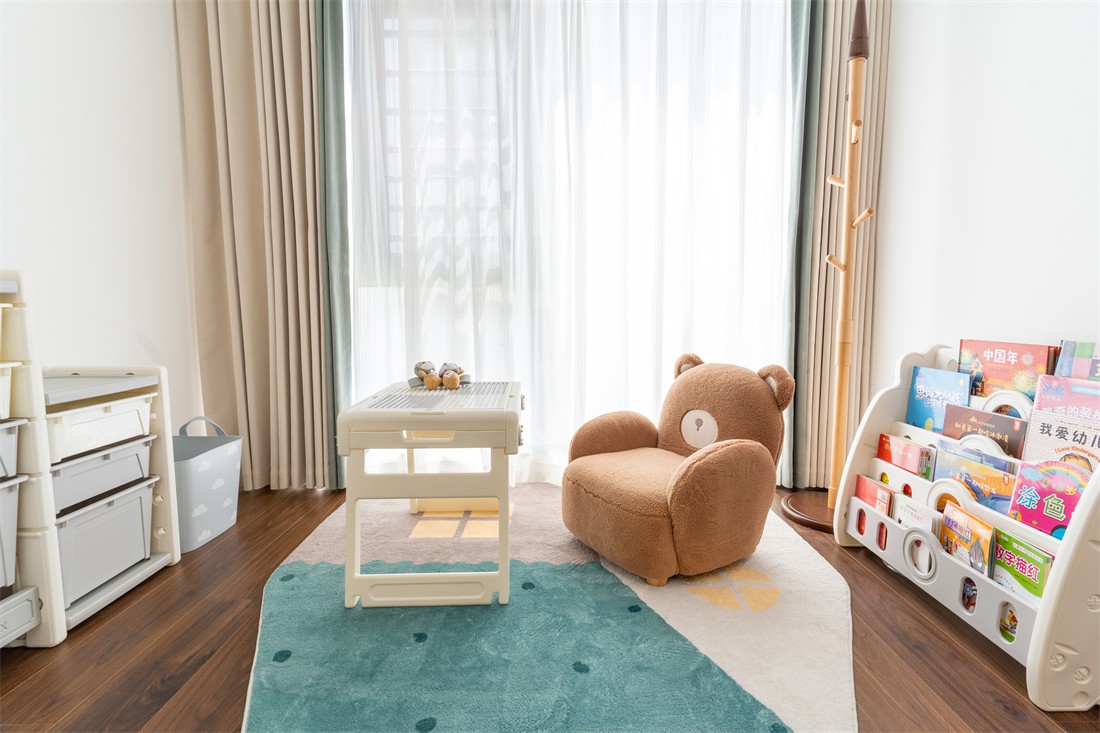 建發(fā)央著140平現(xiàn)代風(fēng)格兒童房裝修完工實(shí)景