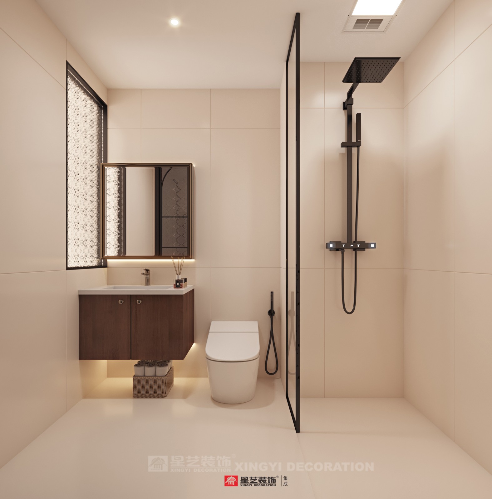 建發(fā)養(yǎng)云180平現(xiàn)代風格衛(wèi)生間裝修效果圖