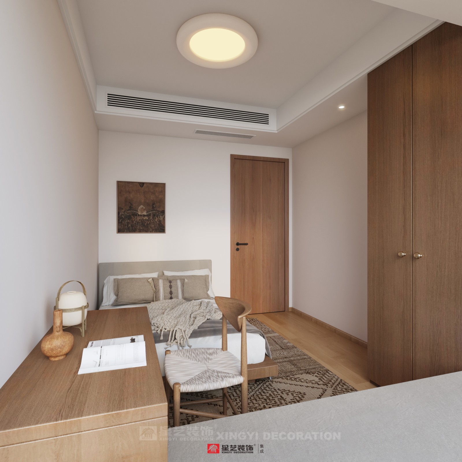 建發(fā)養(yǎng)云180平現(xiàn)代風格臥室裝修效果圖