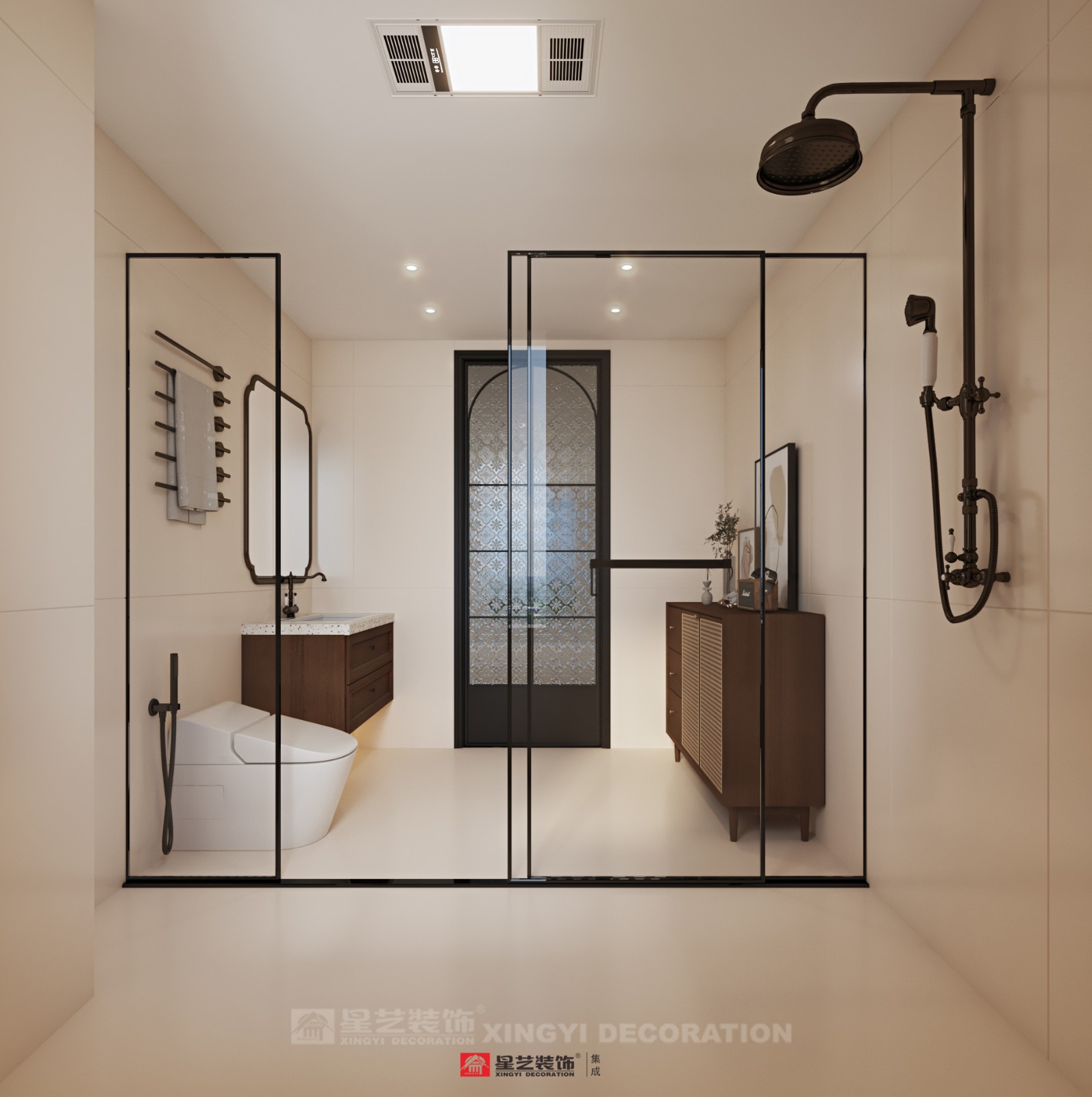 建發(fā)養(yǎng)云180平現(xiàn)代風格衛(wèi)生間裝修效果圖