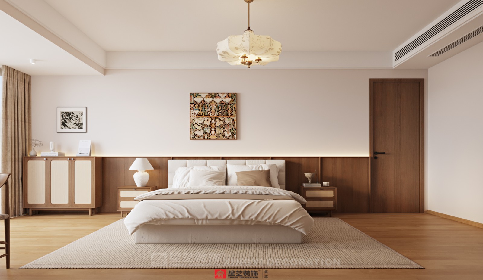 建發(fā)養(yǎng)云180平現(xiàn)代風格臥室裝修效果圖