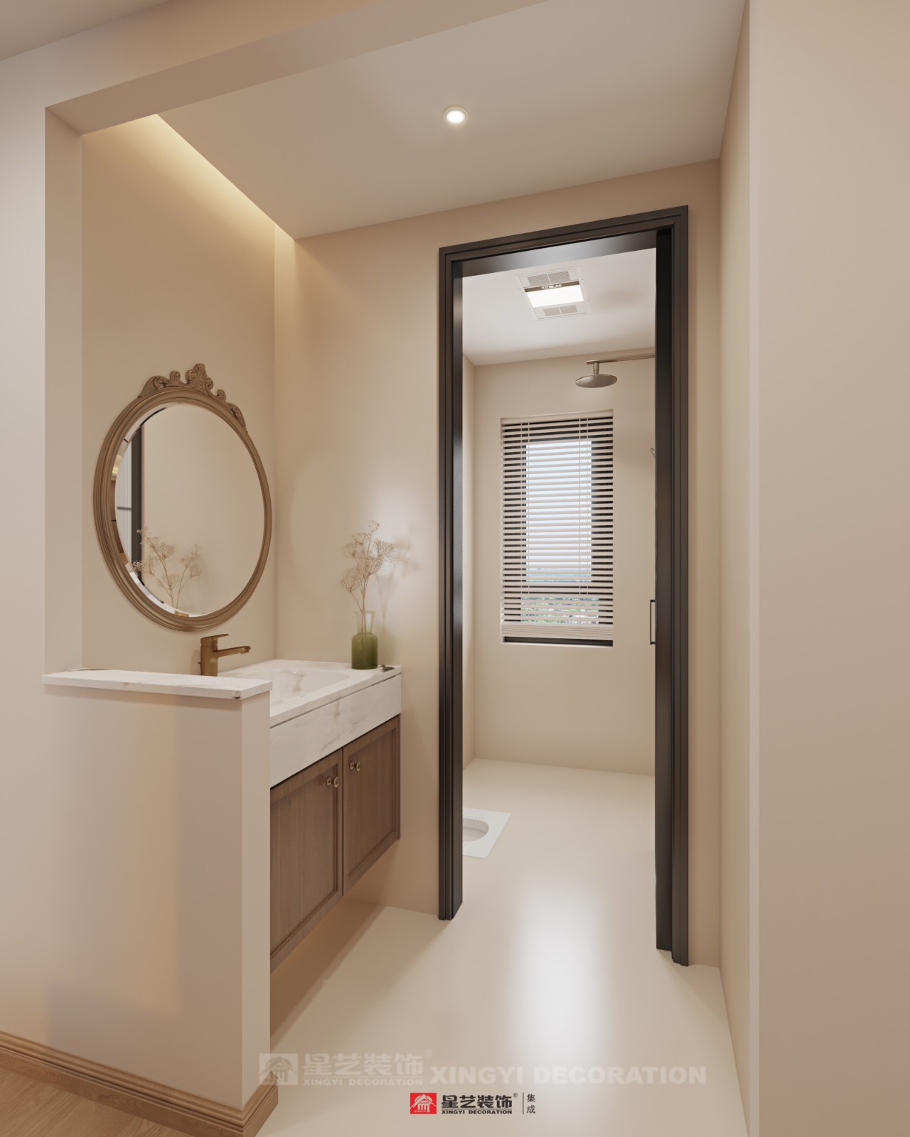 建發(fā)養(yǎng)云180平現(xiàn)代風格衛(wèi)生間裝修效果圖