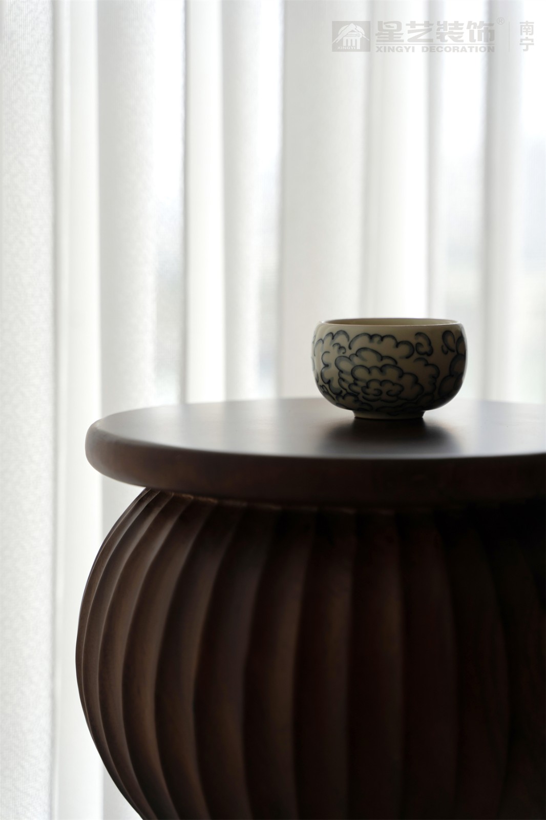 華潤西園潤府143平意式輕奢陽臺裝修完工實景圖